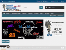 Tablet Screenshot of musikmachine.com